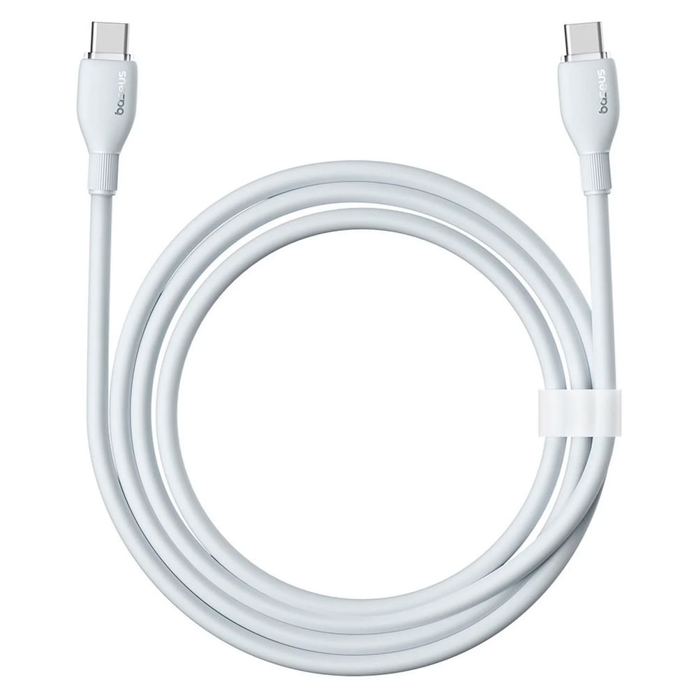 Cable de carga rápida serie pudding USB-C a USB-C blanco