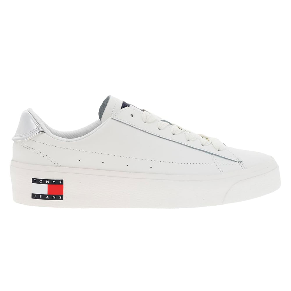 Zapato deportivo casual Tommy Hilfiger color blanco para mujer