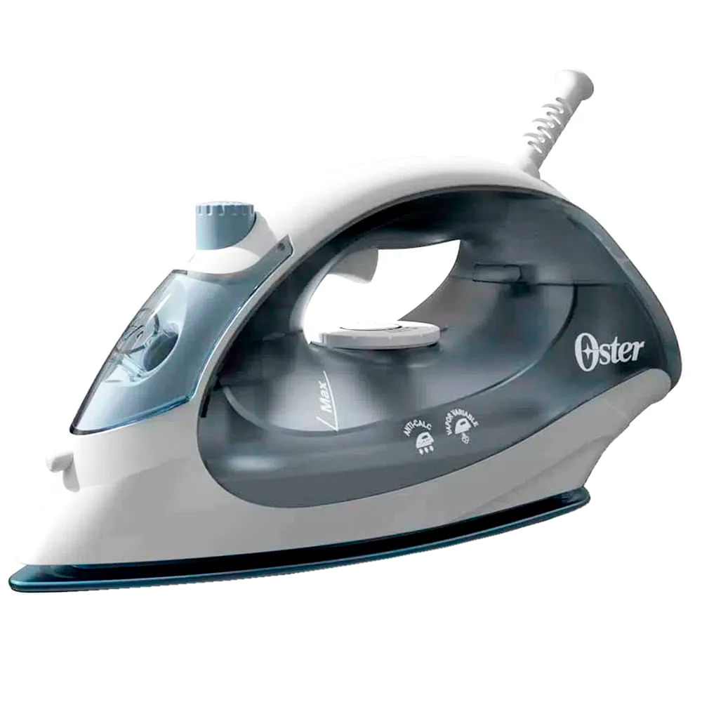 Plancha de vapor azul niebla