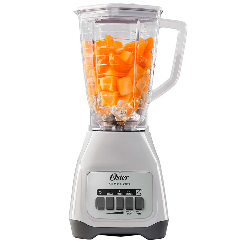 Licuadora Oster blanca vaso de plastico