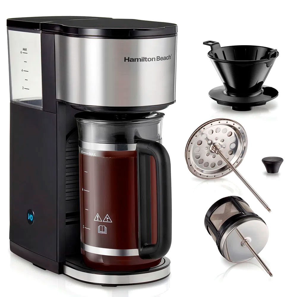 Cafetera Hamilton Beach 7 en 1 6 tazas