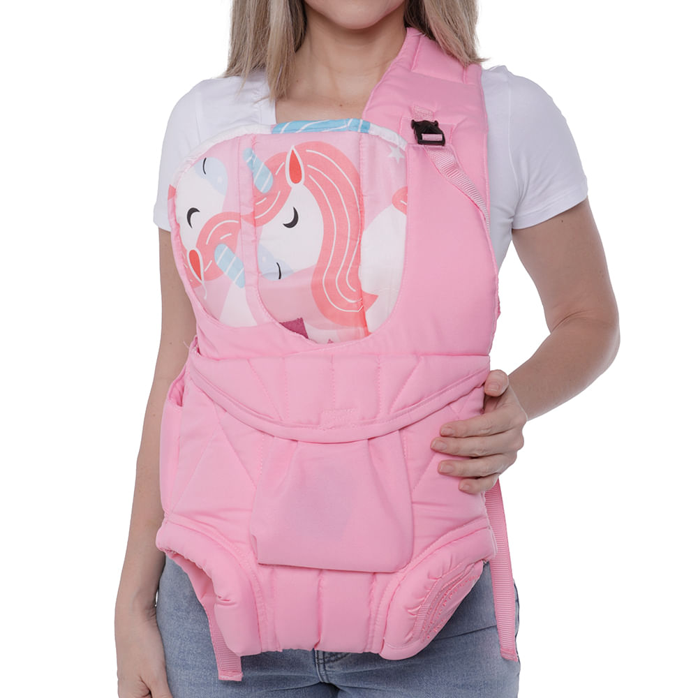 Portabebé de un tirante rosado
