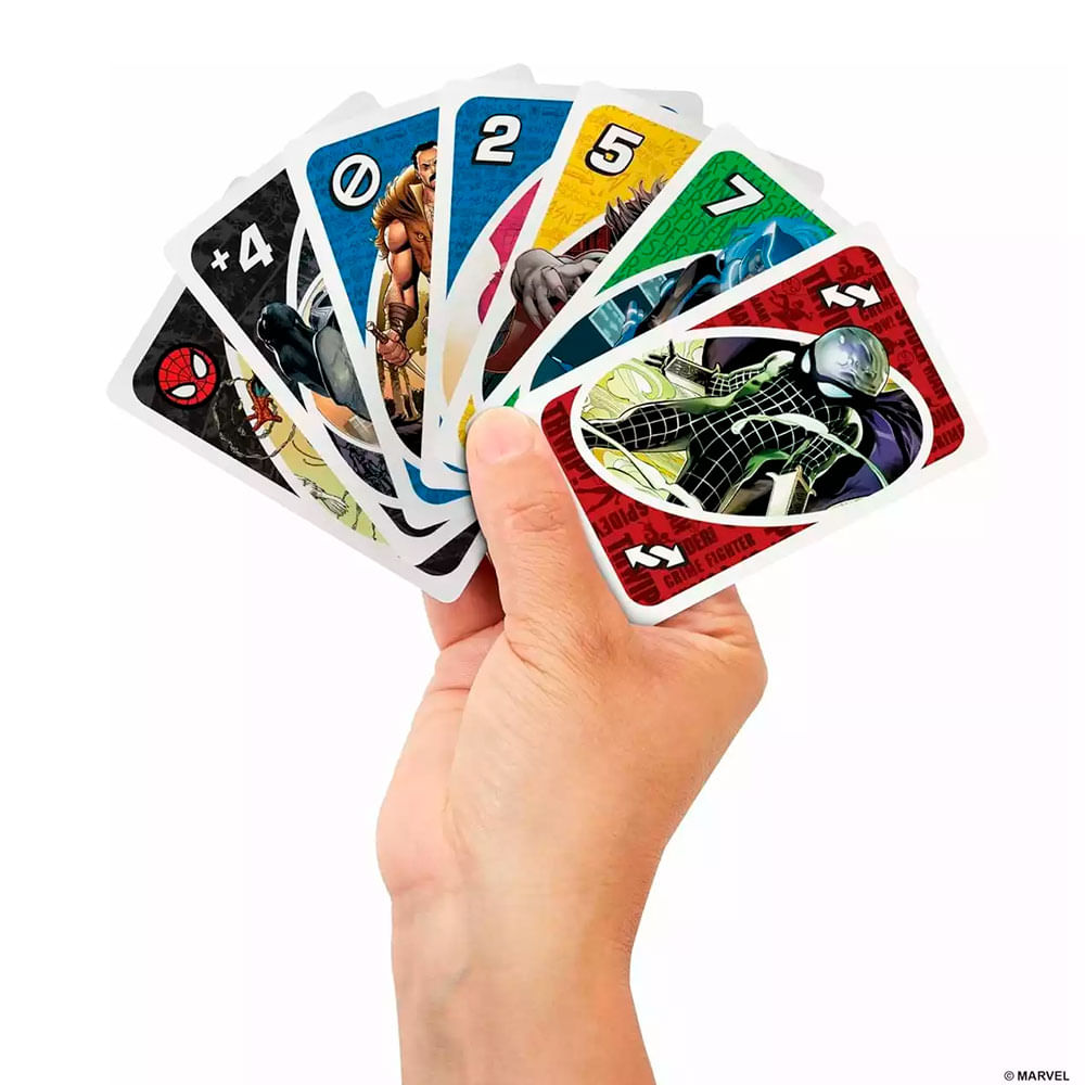 UNO Juego de Cartas Marvel Spiderman