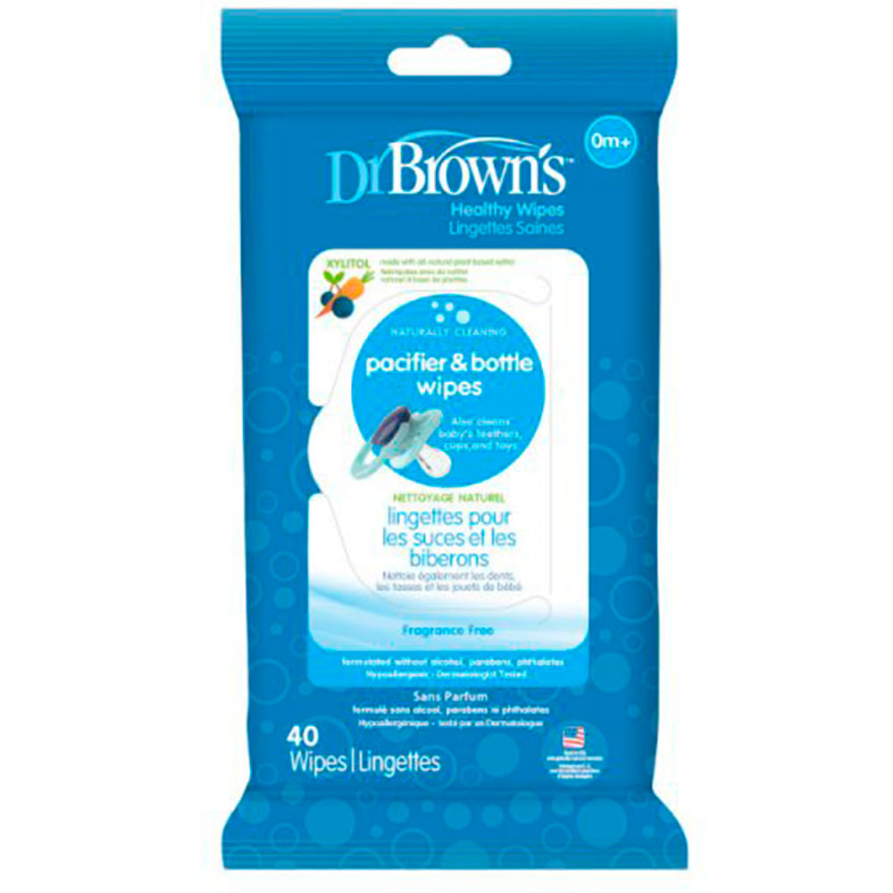 Toallitas para pachas y chupetes 40 unidades