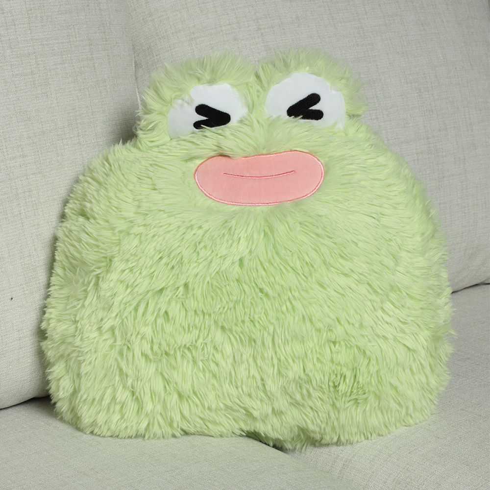 Cojín infantil de algodón con forma de rana 42 cm