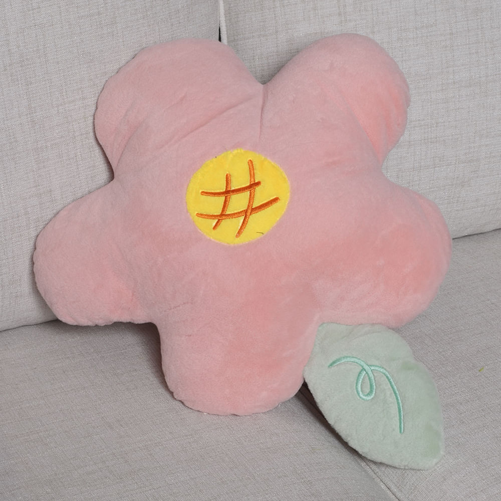 Cojín infantil de algodón con forma de flor 40 cm