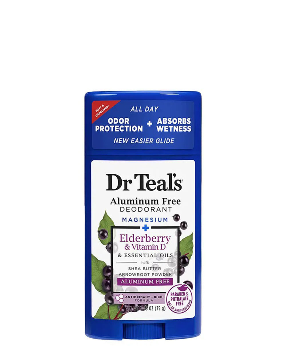 Desodorante Dr Teal's Elderberry & Vitamin D 75g
