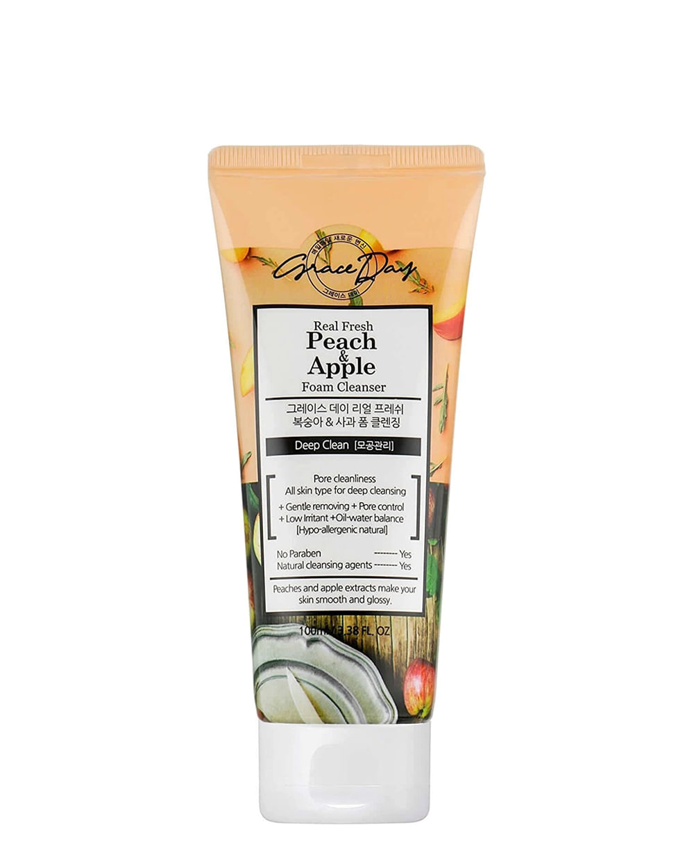 Grace Day Real Fresh Peach & Apple Foam Cleanser