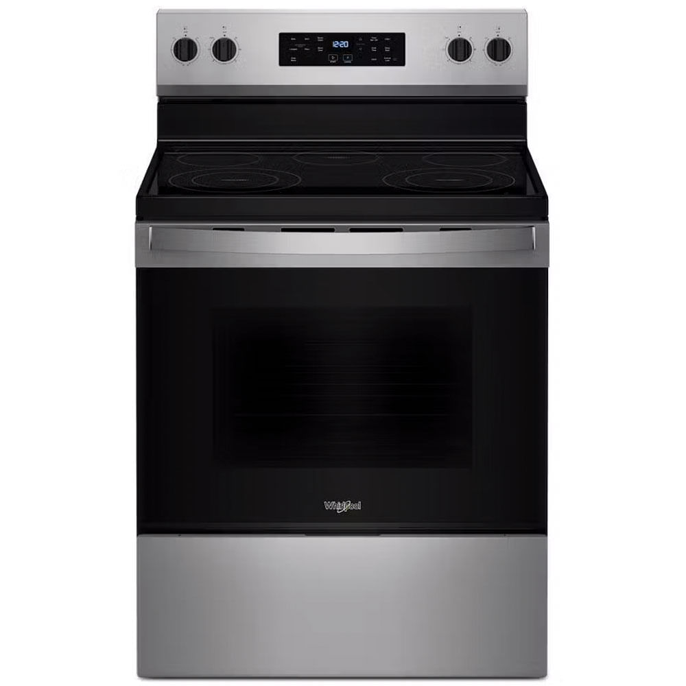 Cocina Whirlpool eléctrica vitrocerámica 76 cm (30") WFES3330RS