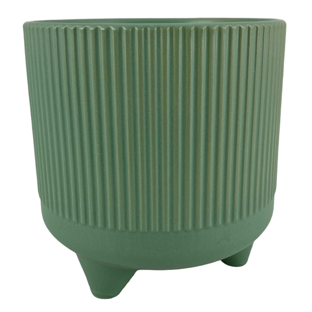 Maceta decorativa con relieve 15x16 cm