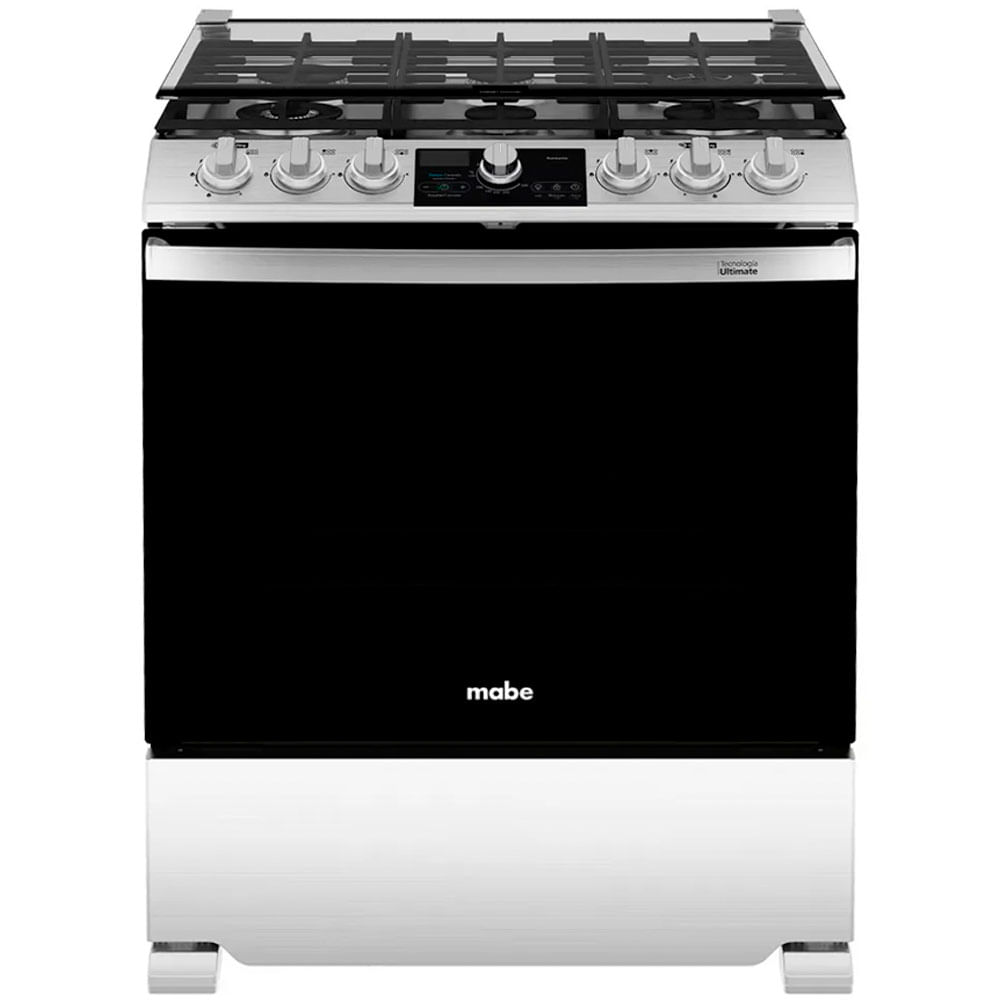 Cocina 6 quemadores con hornoa gas 76 cm (30") EMH7613DTSS0 Mabe