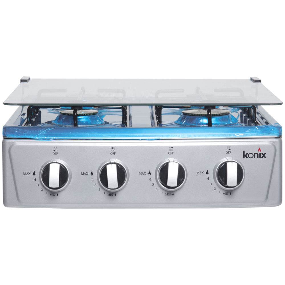 Cocina de mesa 4 quemadores a gas 72 cm (30") KGC-403 Konix
