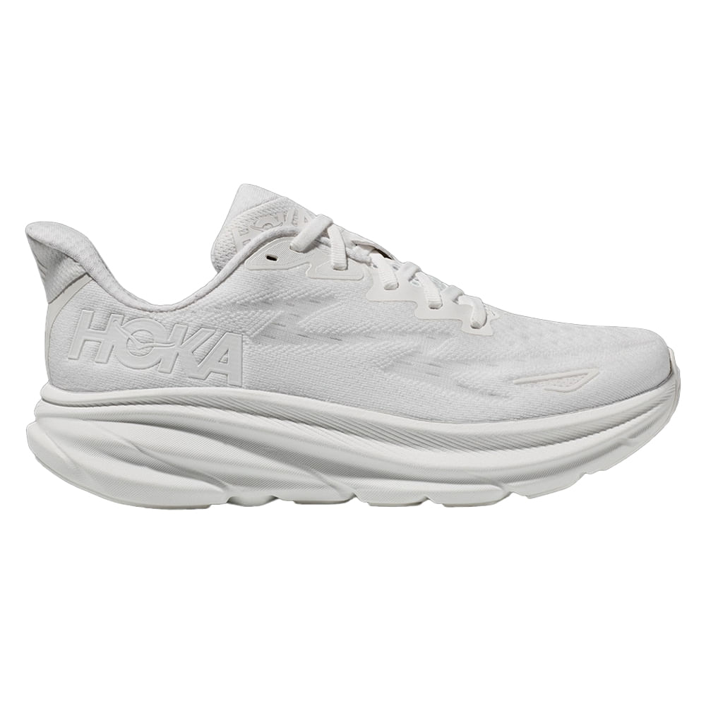 Zapato Hoka Clifton 9 deportivo blanco para mujer