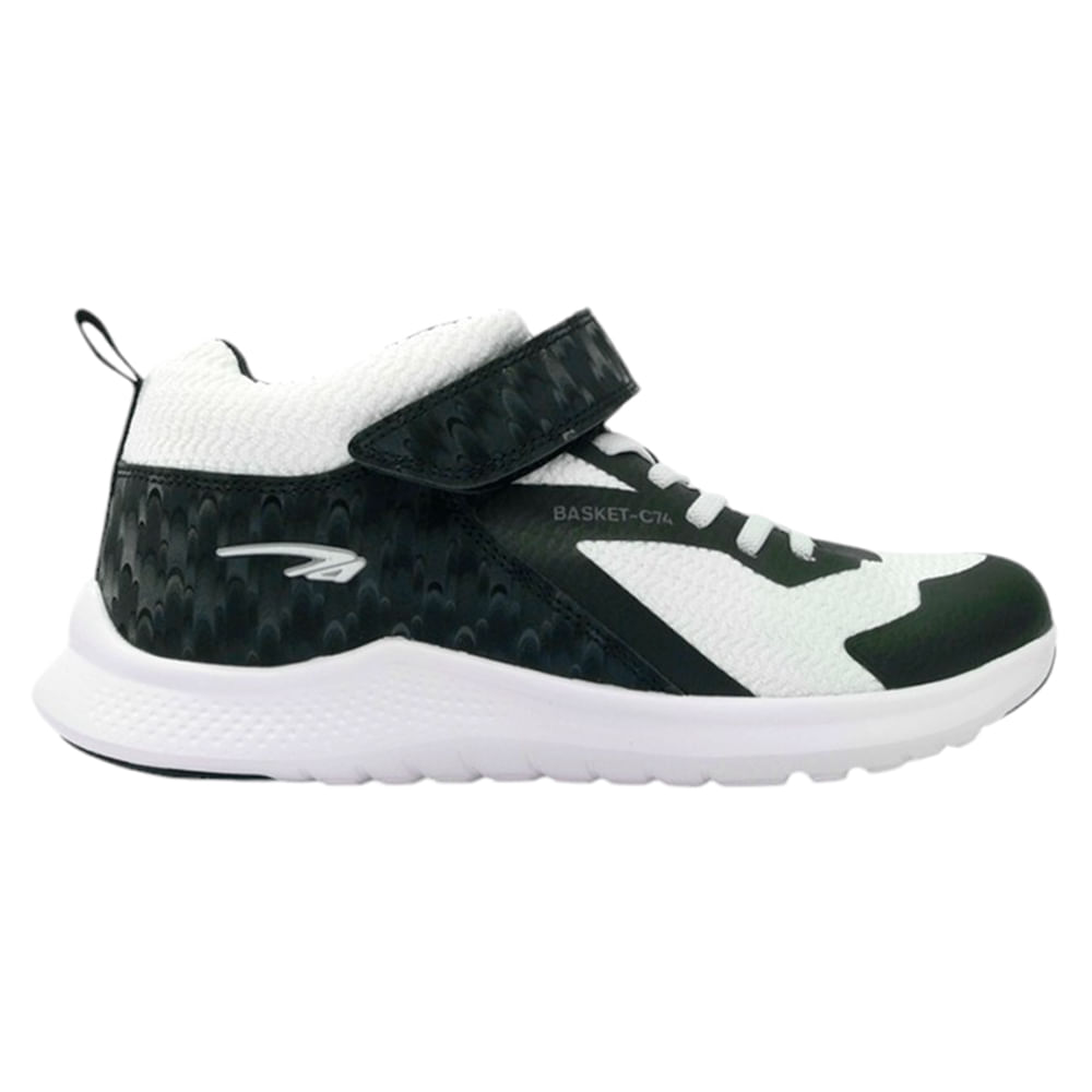 Botín casual Colloky  blanco/negro para niño