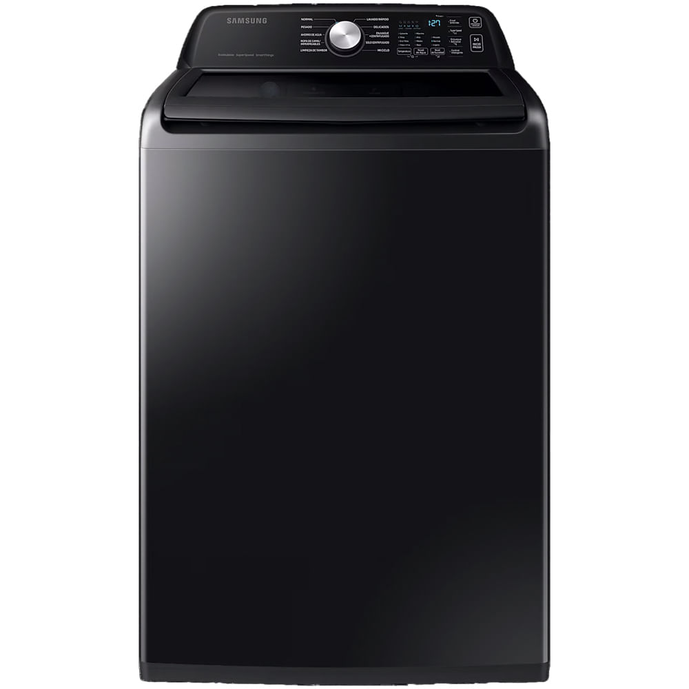 Lavadora Samsung carga superior 23KG negra // WA23C3554GV/AP