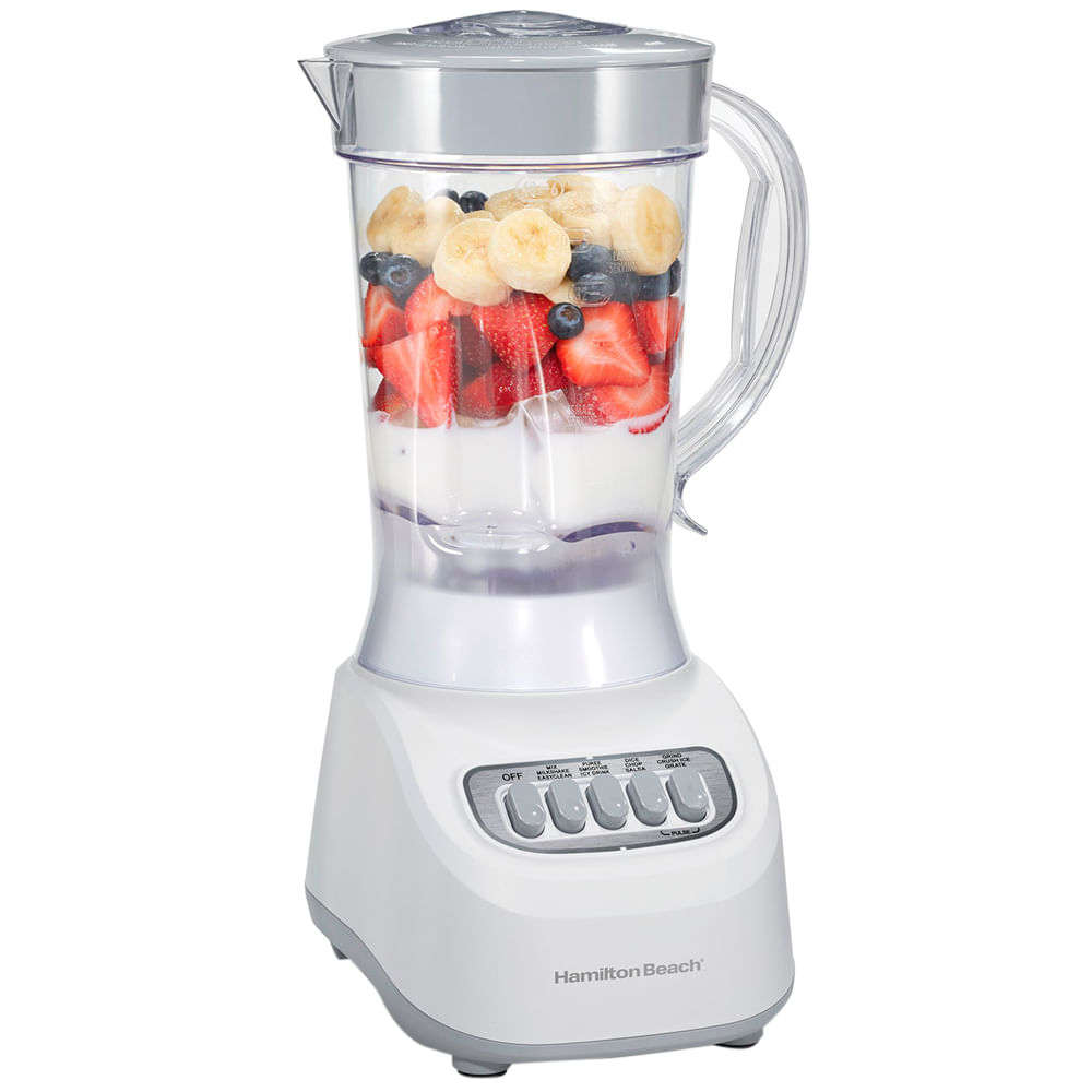 Licuadora para batidos Hamilton Beach 1.4L blanca