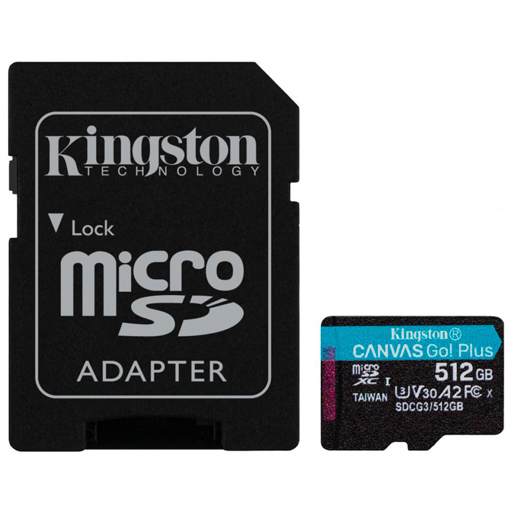 Memoria Flash Kingston Canvas Go! Plus, 512GB MicroSD