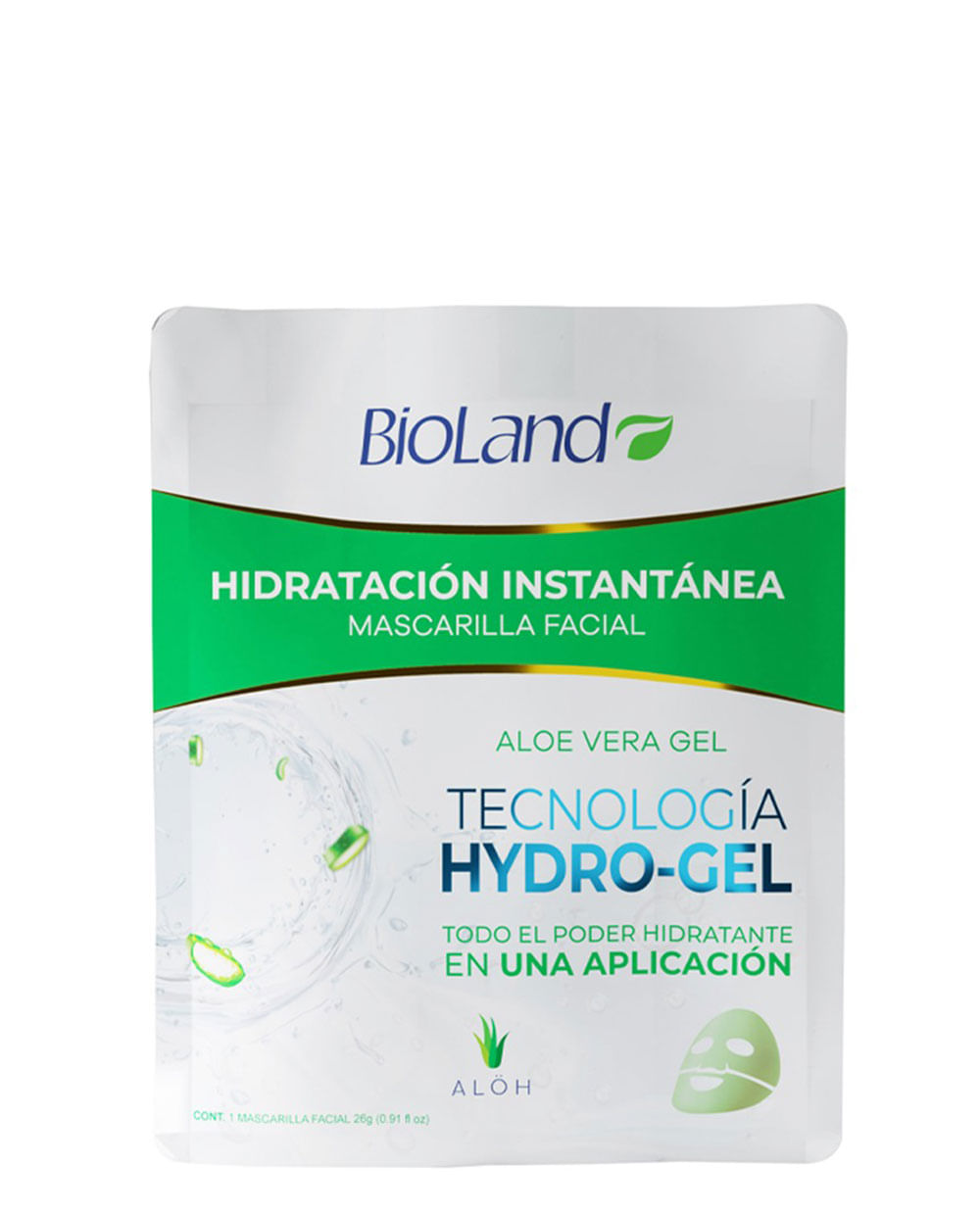 Mascarilla Facial Hydrogel Aloe Vera 24g