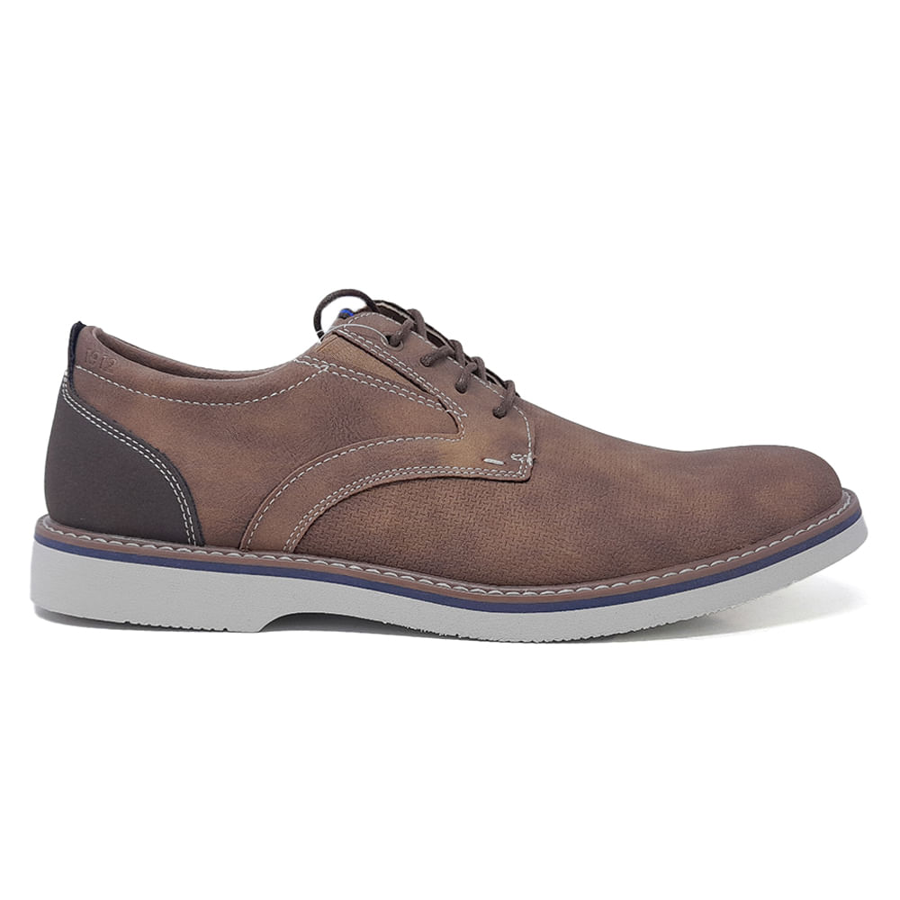 Zapato casual Nunn Bush color café para hombre