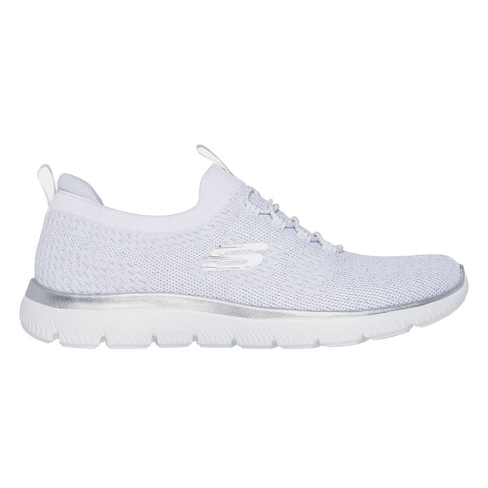 Zapato casual deportivo Skechers Summits color blanco para mujer