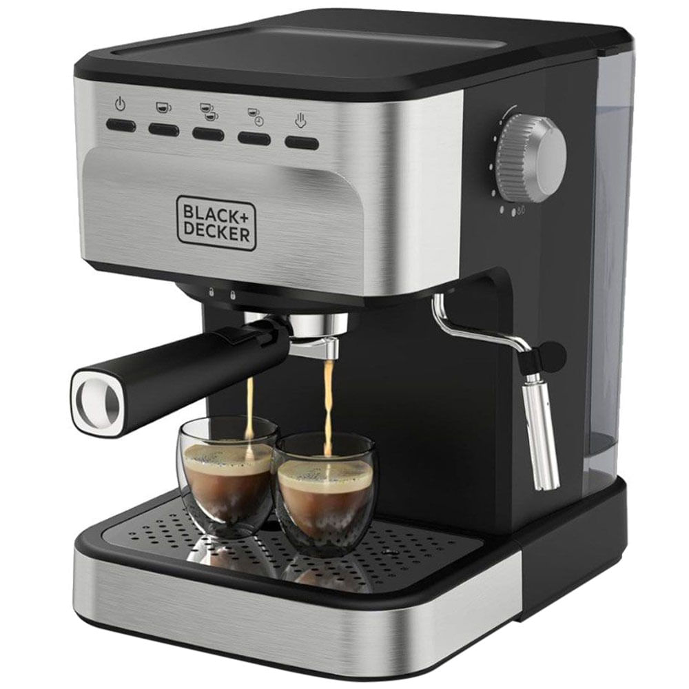Cafetera Expreso Black and Decker 1100 Watts 6 tazas