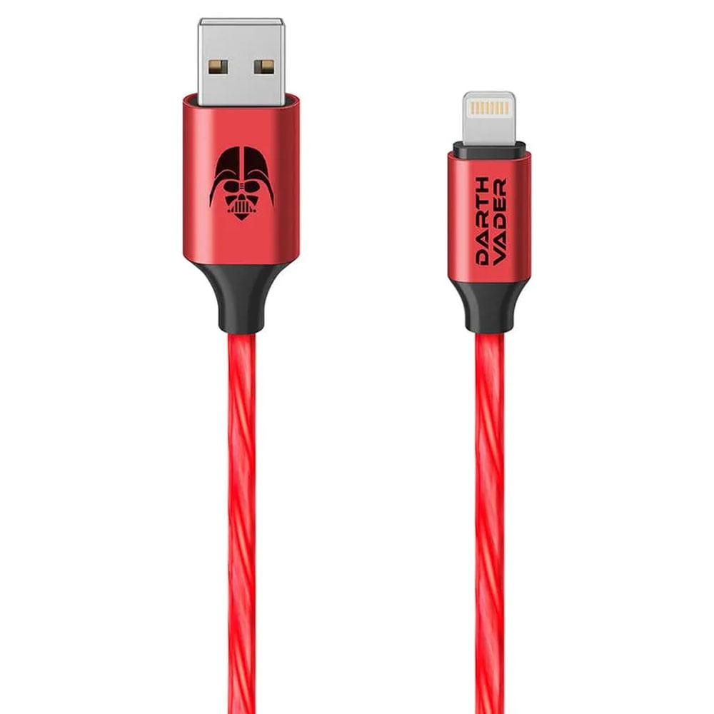 Cable USB a Ligthning con luz LED Star Wars de 1 m surtido