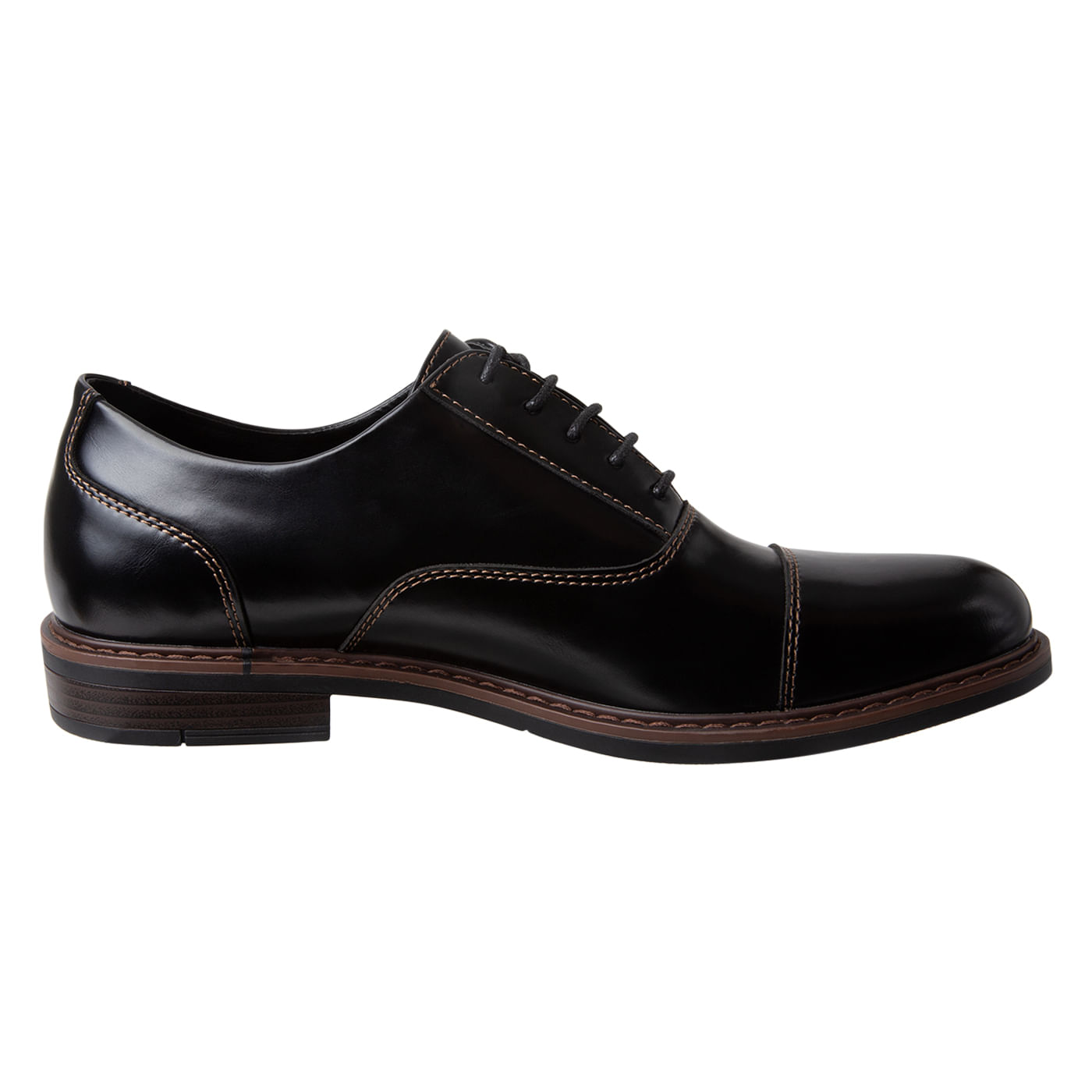 Zapato de vestir tipo oxford color negro para caballero