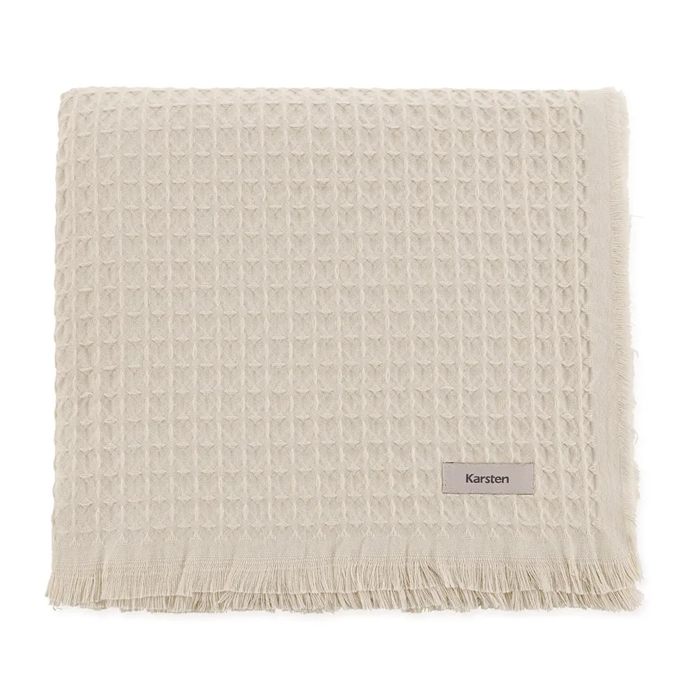 Frazada waffle de algodón
