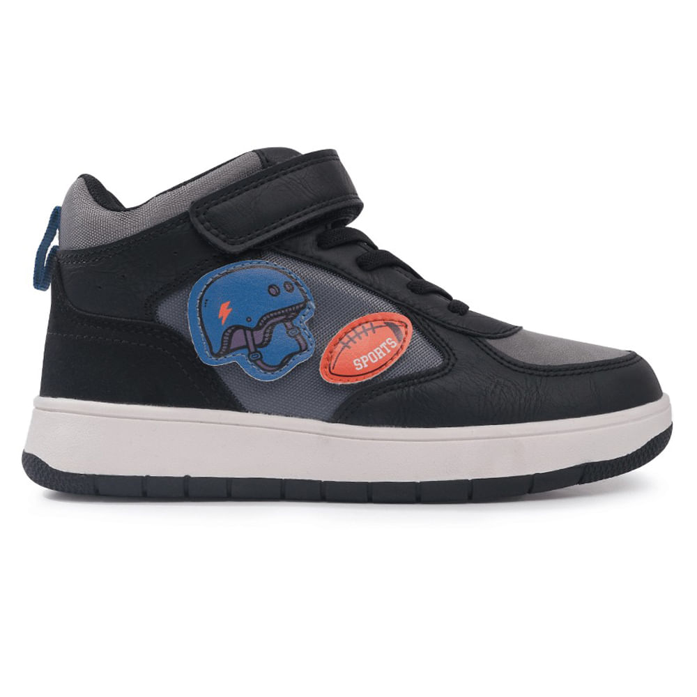 Zapato deportivo casual Colloky negro para niño