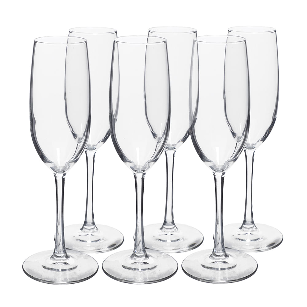 Set de 6 copas florence para champán 236 ml