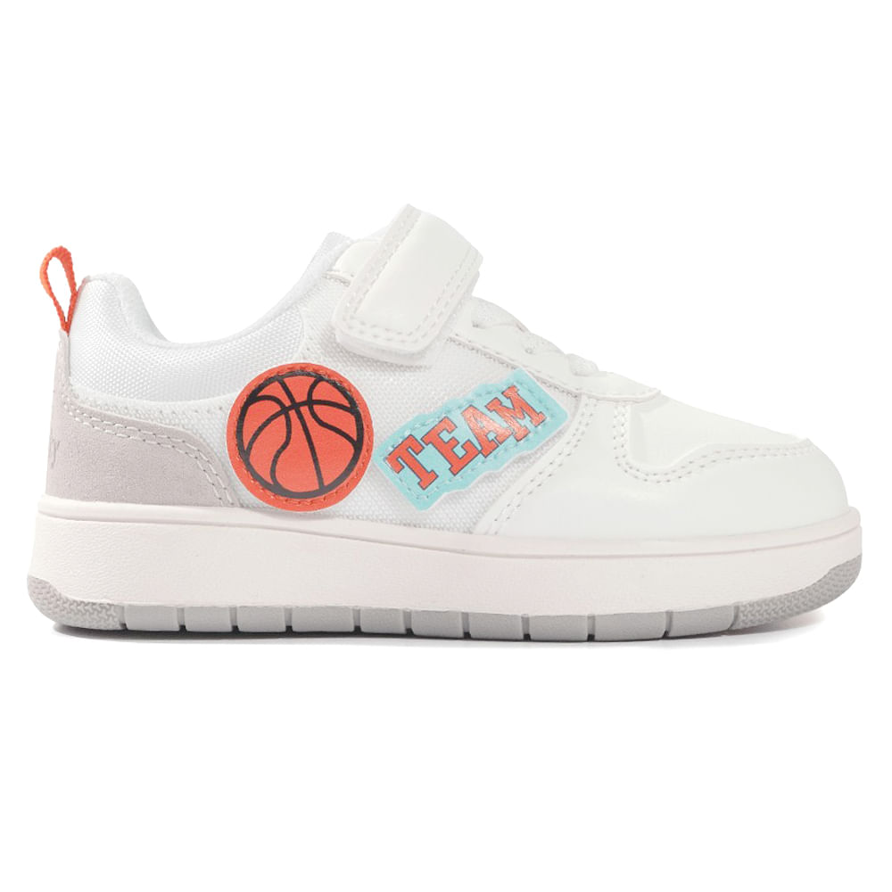 Zapato deportivo casual Colloky blanco para niño