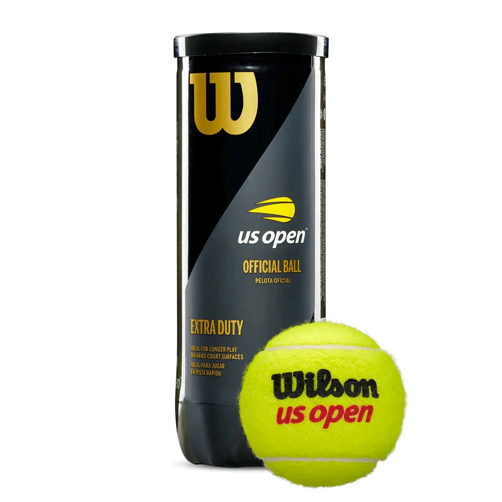 Set de pelotas de tenis Wilson US Open Extra Duty 3 piezas