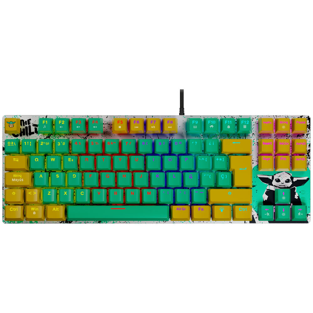 Teclado gaming Grogu Ballista80T con diseño ergonómico