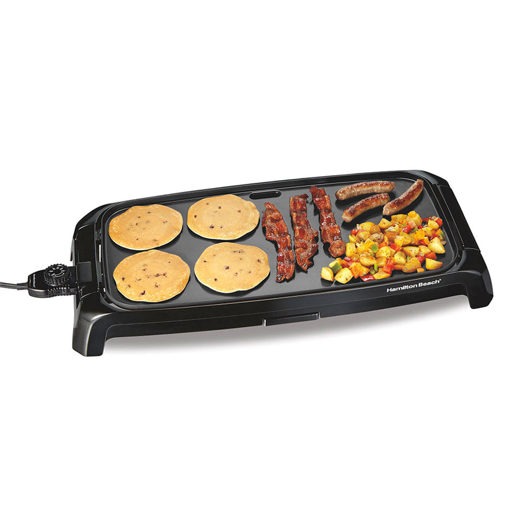 Plancha Hamilton Beach de cerámica eléctrica reversible