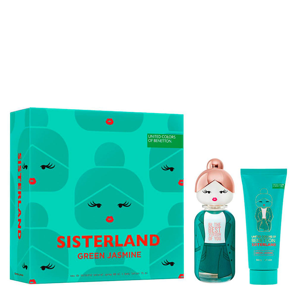 Set Benetton Sisterland Green Jasmin Eau de Toilette