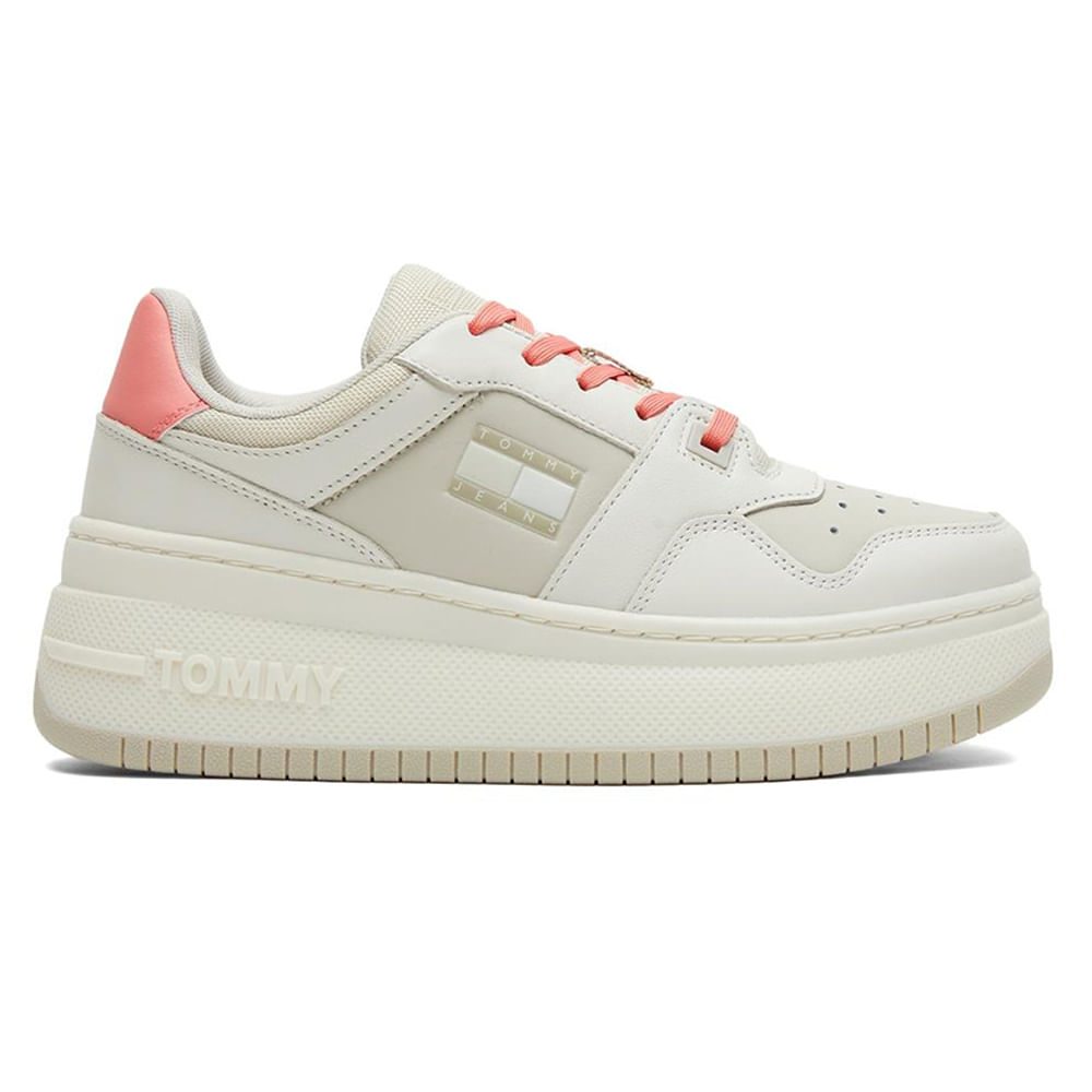 Zapato casual Tommy Hilfiger color beige para mujer