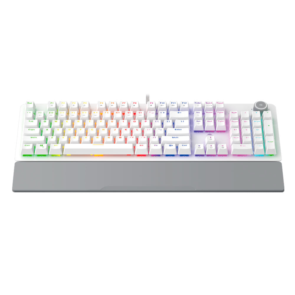 Teclado Mecanico Gaming Fantech Mk853 Maxpower Rgb White