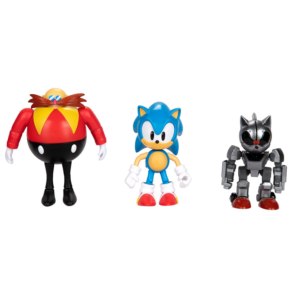 Sonic The Hedgehog set de 4 Figuras Articuladas 6.3 cm Sonic