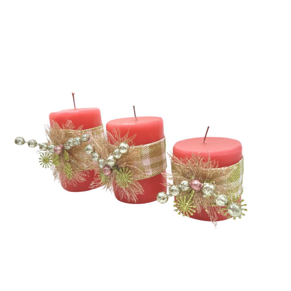 Juego de Velas Aromáticas Magia Navideña 7 S, M, L