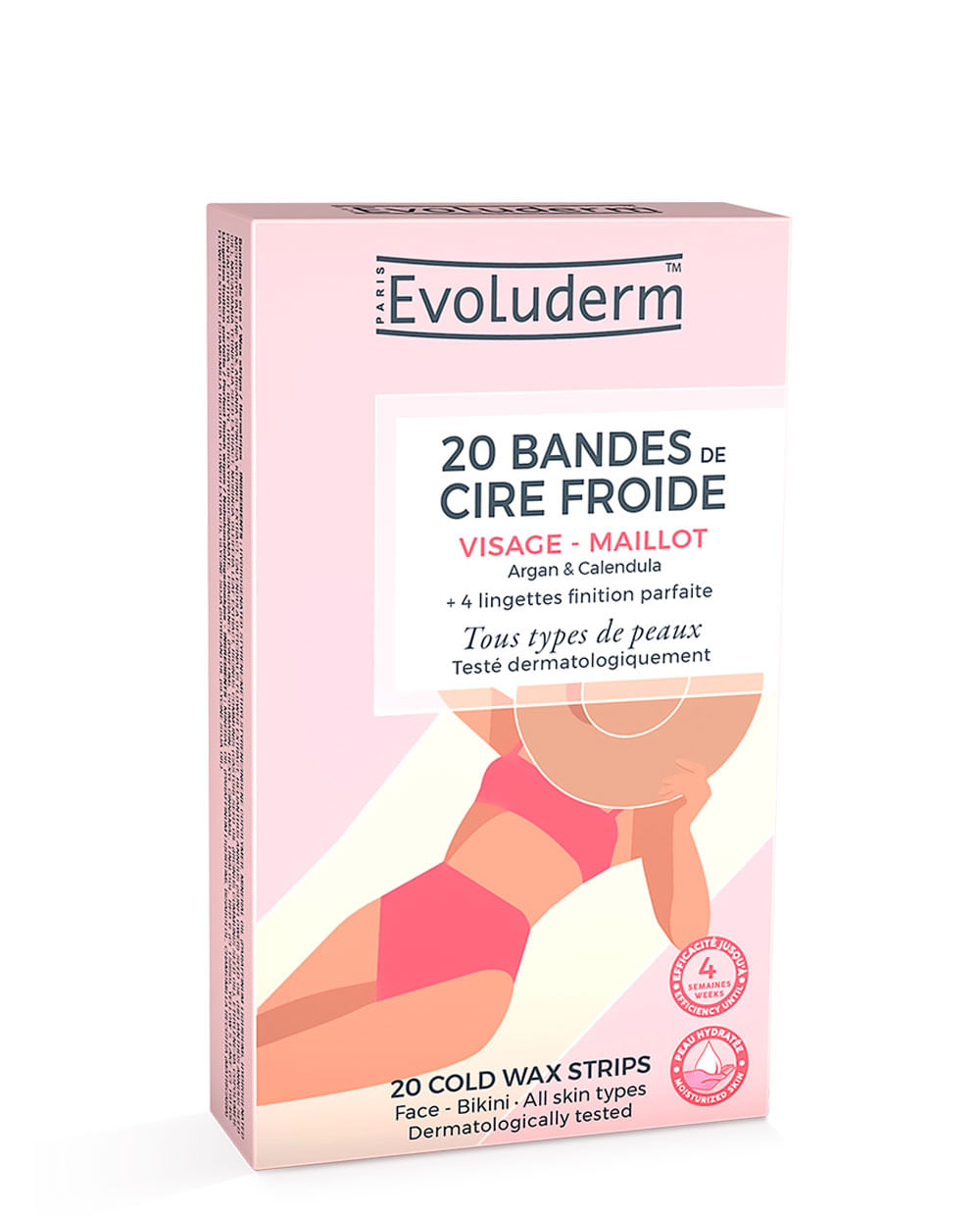 Bandas Faciales De Cera Fría 20 Unidades