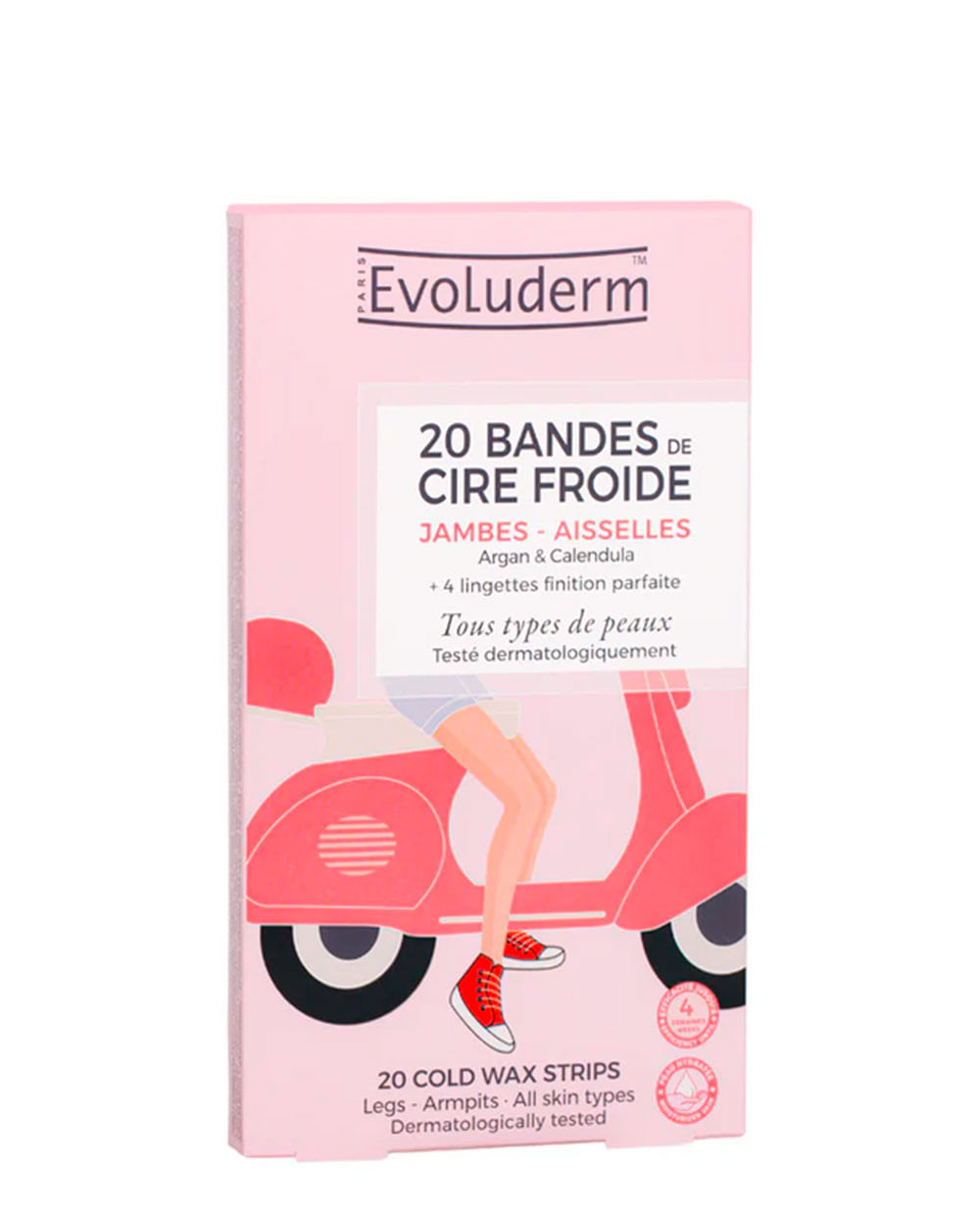 Bandas Corporales de Cera Fria 20 Unidades