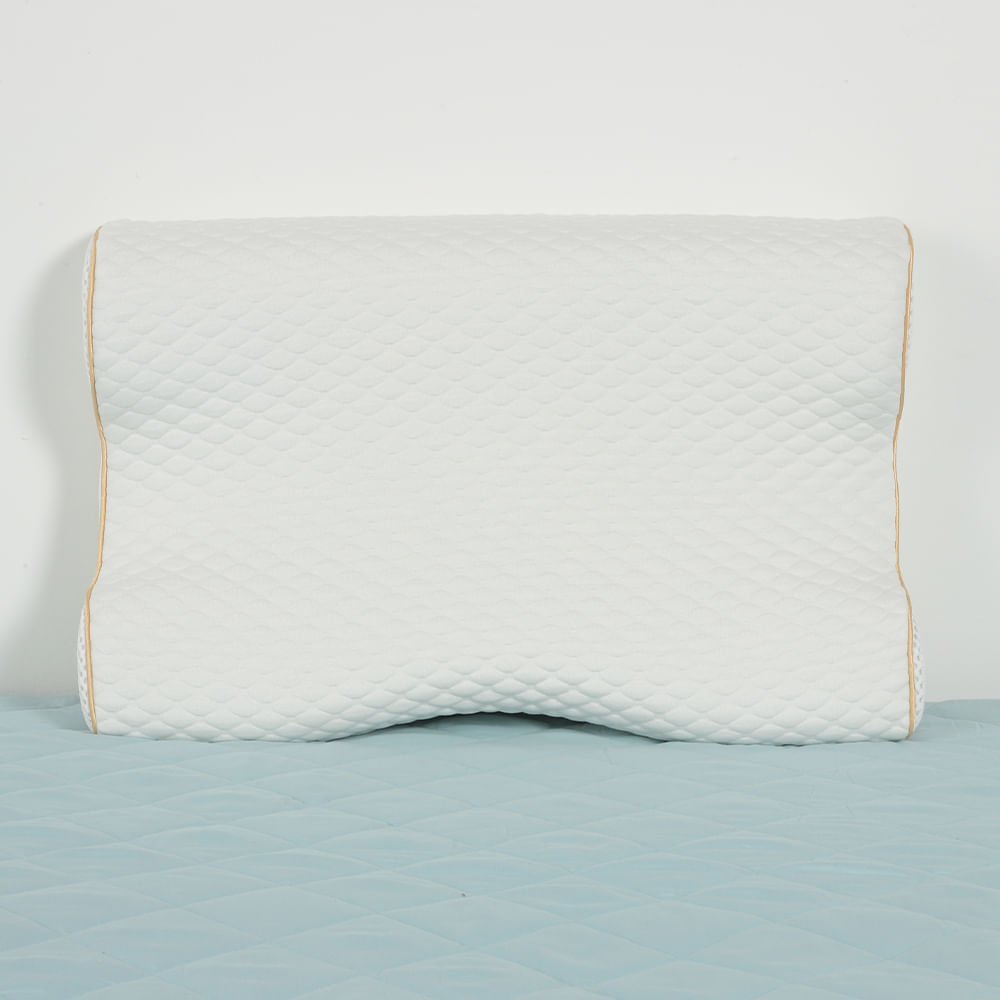 Almohada memory foam suave cervical 56x35x12 cm