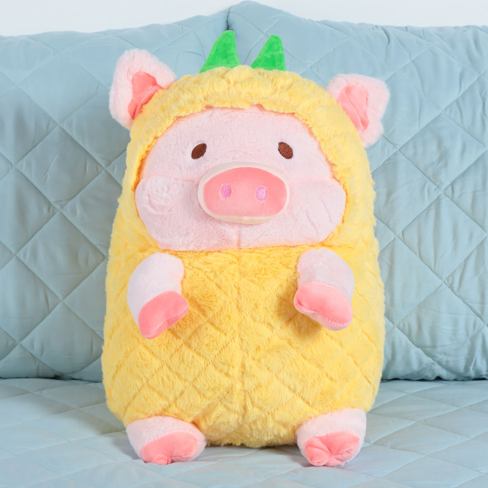 Cojín infantil con forma de cerdo piña 45 cm