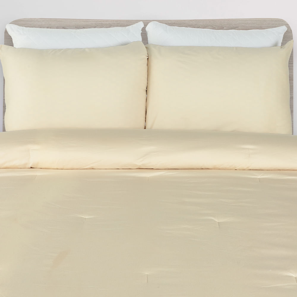 Edredón sólido de algodón