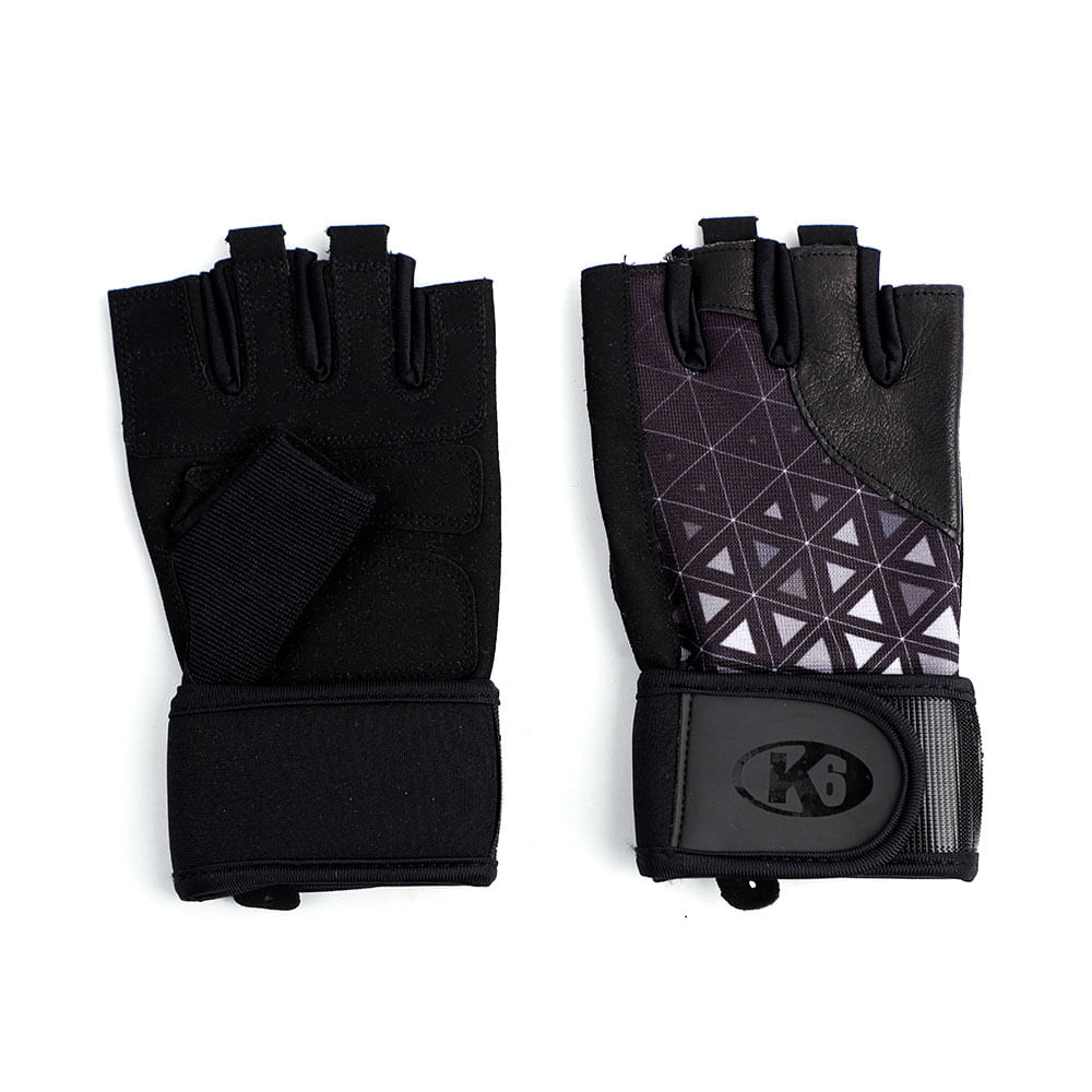 Guantes para levantamiento de peso k6 oblivion+ (negro l)
