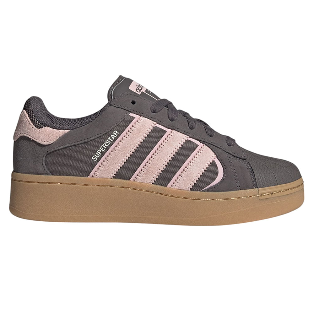 Zapato Adidas Originals Superstar XLG casual café para mujer