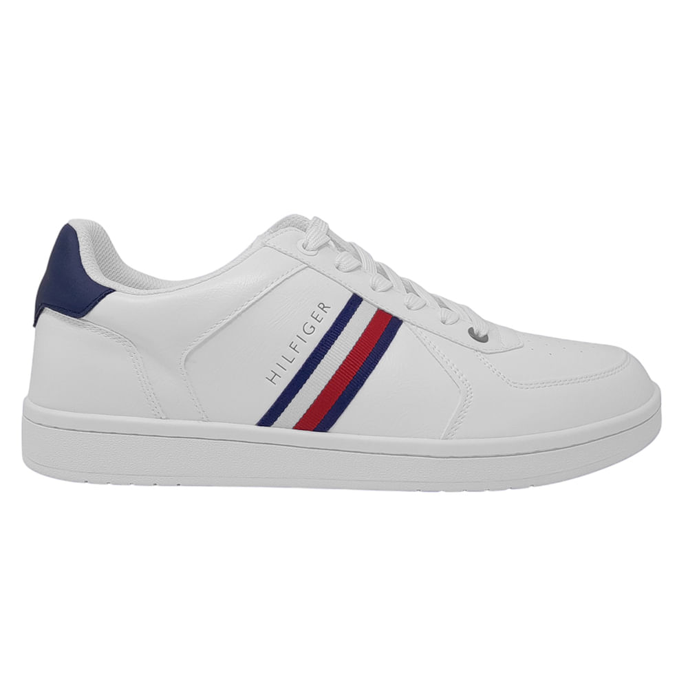 Zapato deportivo casual Tommy Hilfiger blanco para hombre