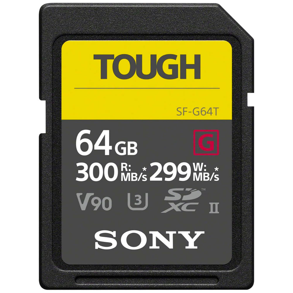 Tarjeta de memoria SDXC Sony SF-G TOUGH Series UHS-II de 64 GB
