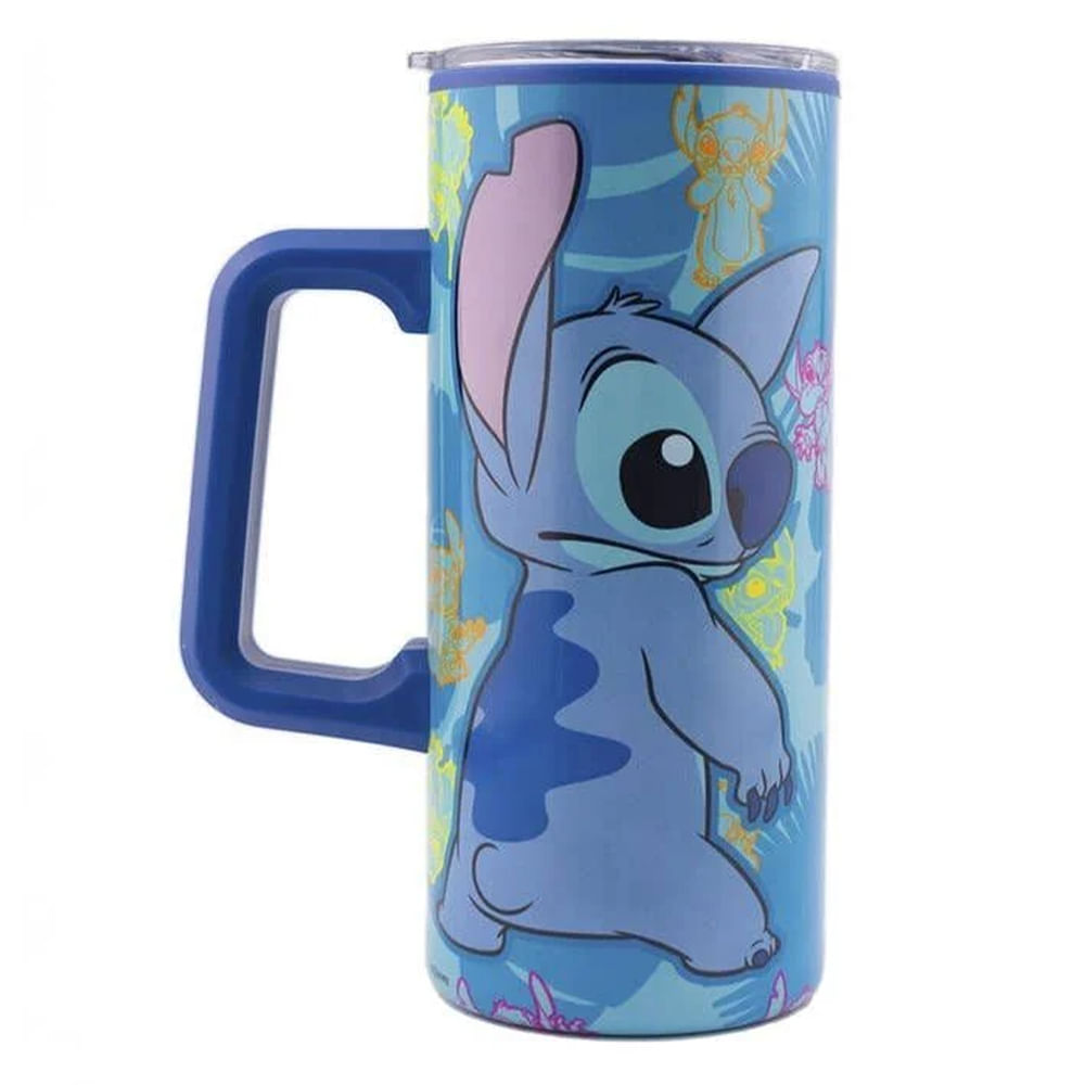 Termo Disney Stitch de plástico con funda 550 ml