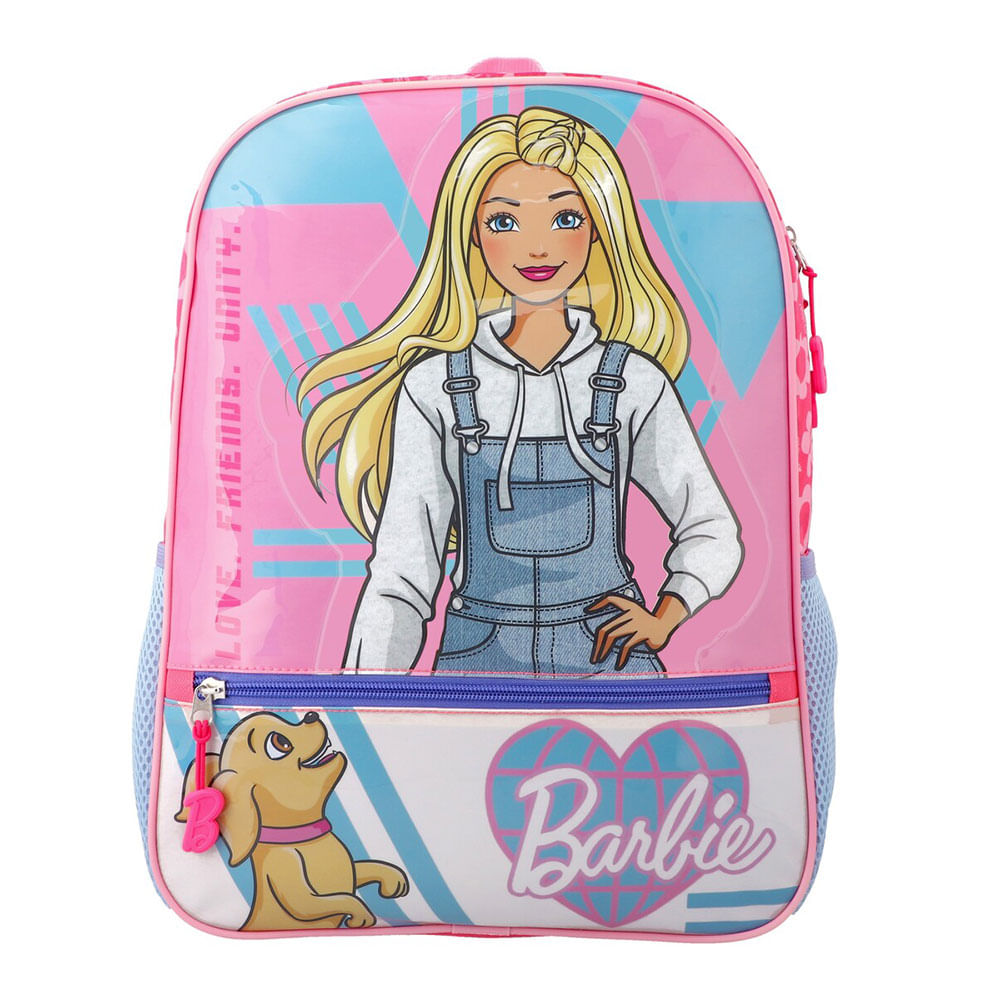 Mochila infantil estampada Barbie floral